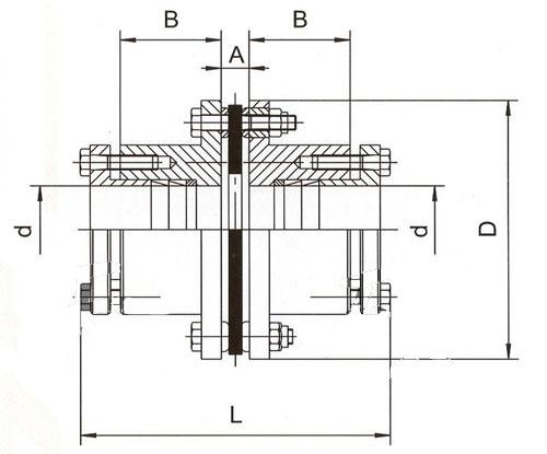 D Type Single Diaphragm Coupling